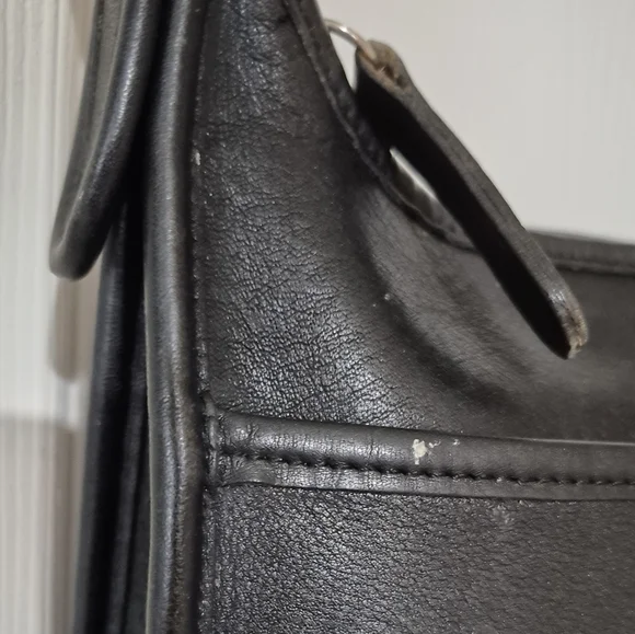 Coach Legacy Bag 9966 Nickel Hardware Vintage Black Leather Shoulder Bag - Picture 13 of 16